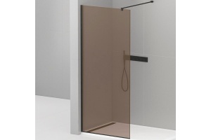 Душевая перегородка Cezares Liberta 80 черный (LIBERTA-L-1-80-120-BR-NERO)