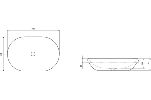 Раковина встраиваемая Excellent Lupio 60 белый - 3