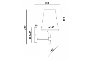 Бра Maytoni Zaragoza H001WL-01BS - 2