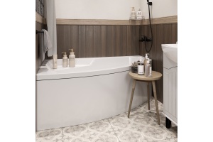 Акриловая ванна STWORKI Монтре 150x90 L, с каркасом - 3