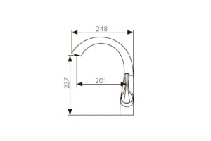 Смеситель Kaiser Comba 48033-1 для кухонной мойки, бронза - 2