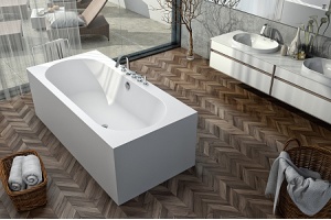 Ванна из литьевого мрамора Kolpa San Atys 180х85 белая - 2