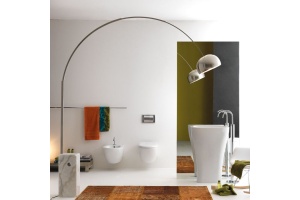 KERASAN Aquatech раковина отдельностоящая 60см, с креплением и сифоном, цвет белый (с мая 2022 срок поставки увеличен до 120 раб дней!!) - 3