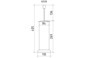 Ершик для унитаза напольный Boheme Royal Cristal хром - 3
