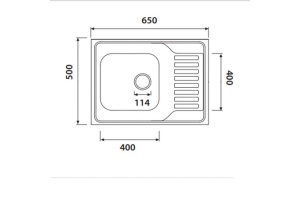 Мойка кухонная Kaiser KSS-6550 L - 2