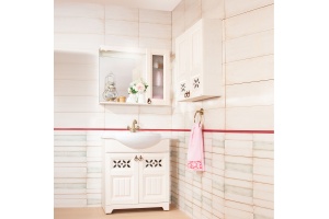 Тумба с раковиной Бриклаер Кантри 80 бежевый дуб - 2