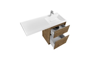 Тумба под раковину без фасада Aquaton Лондри 60 светлое дерево - 2