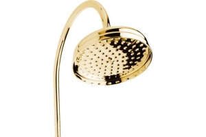 Душевая стойка Cezares Nostalgia золото с белой ручкой - 2