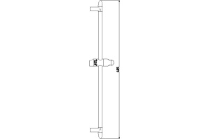 Душевая штанга Lemark  68.5 см (LM8063C) - 3