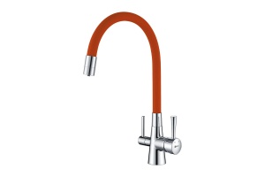Смеситель Lemark Comfort (LM3075C-Orange) для кухни  с подключением к фильтру с питьевой водой