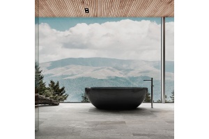 Ванна прозрачная Vincea 170х75 черный