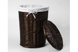 Корзина для белья Wasserkraft Elbe WB-740-L темно-коричневая, большая - 2