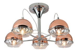 Люстра на штанге LUMINA DECO Veroni LDC 1029-5 R.GD