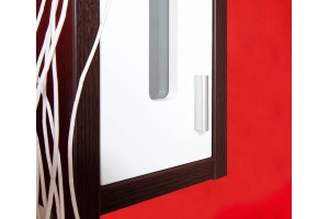 Зеркало-шкаф Бриклаер Бали 120 венге, белый глянец - 3