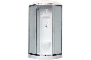 Душевая кабина Royal Bath 100х100 хром стекло матовое