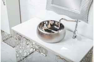 Консоль под раковину Armadi Art Aura 110 хром  - 2