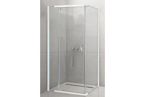 Душевой уголок Royal Bath HPVD 110х90 профиль белый стекло прозрачное