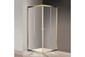 Душевой уголок Cezares Giubileo-A-2-100 прозрачное стекло, золото