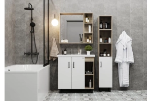 Комплект мебели Onika Тимбер 70 белый матовый-дуб сонома (107056)