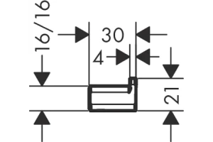 Крючок Hansgrohe AddStoris черный матовый - 2