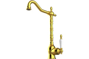 Смеситель для кухни GPD Retro золото