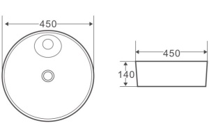 Рукомойник BelBagno BB1306 накладной - 3