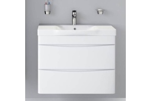 Тумба с раковиной Am.Pm Like 80 подвесная, белый глянец