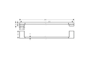 Держатель банных полотенец AddStoris Hansgrohe 41747140 - 2