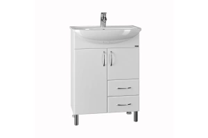 Тумба под раковину Санта Сити 60 белый