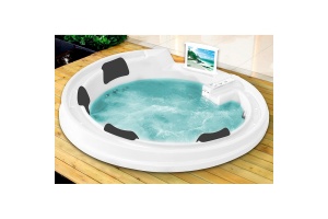 Акриловая ванна Gemy 190х190 белая с гидромассажем - 2