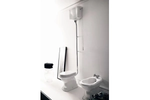 Механизм слива для высокого бачка без трубы Kerasan хром (754590) - 3