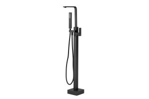 Смеситель напольный Swedbe Spira черный матовый (4005B)