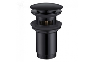 Донный клапан Abber черный, матовый (AF0010B)