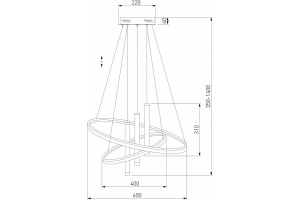 Подвесной светильник Eurosvet Stroke 90270/3 черный - 3