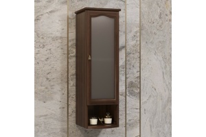 Шкаф-пенал подвесной Opadiris Риспекто правый темное дерево