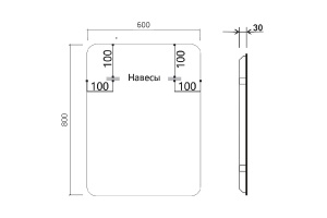 Зеркало Vincea 60х80 c подсветкой - 2