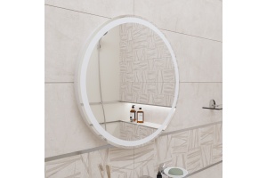 Зеркало круглое DIWO Ростов 55 с подсветкой светодиодной, круглое, сенсорное управление, настенное, российское