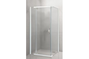 Душевой угол Royal Bath HPVD 100х90 профиль белый стекло матовое