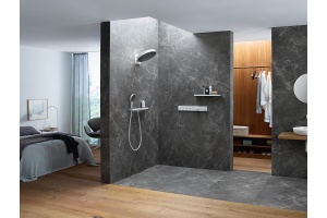Шланговое подключение Hansgrohe Rainfinity Porter 500 26843700 с полкой и держателем - 3