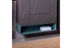 Полка Бриклаер Кристалл 90 под тумбу, муссон