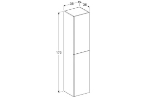 Шкаф-пенал 40 см Geberit Acanto 500.619.JL.2 - 2
