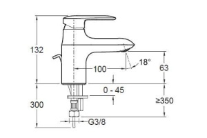Смеситель Jacob Delafon Kumin E99980-CP для раковины - 2