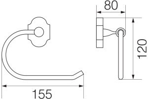 Держатель туалетной бумаги Veragio Stanford VR.STD-7727.CR - 2