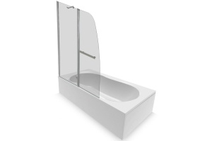 Шторка на ванну Parly F03 120x130 - 2