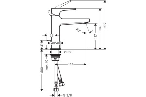 Смеситель Hansgrohe Metropol 74506000 для раковины - 2