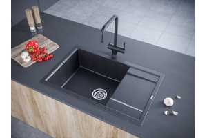 Мойка кухонная Paulmark черная PM317850-BL - 3