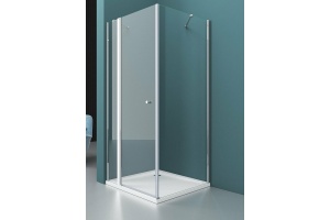 Душевой уголок BelBagno Etna 80х80 профиль хром стекло прозрачное - 2