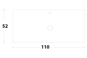 Столешница под раковину Armadi Art NeoArt 110 золото - 2
