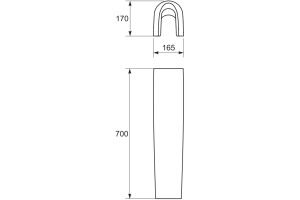 Пьедестал для раковины Cersanit Street Fusion PO-SFU60/70 - 2