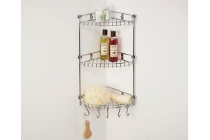 Полка Wasserkraft K-1233 3-ярусная, с крючками - 2